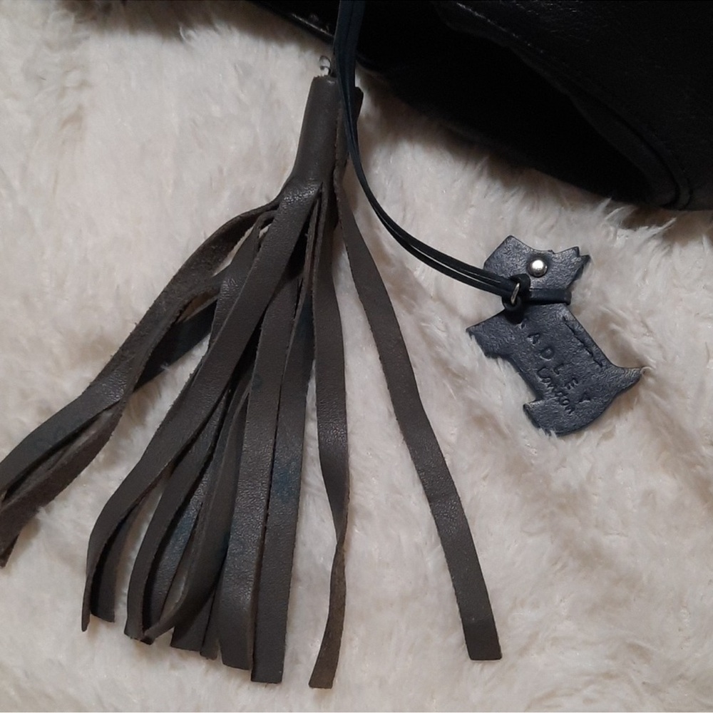 🩷RADLEY LONDON Black Leather Hobo Bag - Picture 8 of 14